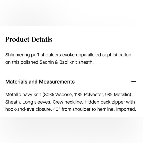 SACHIN & BABI 🦋Sz 2🦋THE REAL REAL🦋AMELIE METALLIC KNIT SWEATER DRESS $315 NEW - Picture 7 of 7